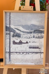 Stara szkoła uwieczniona pędzlem